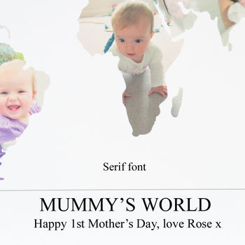 Personalised Mum's World Photo Gift Map, 6 of 12