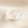 Sterling Silver Adjustable Opal Double Band Ring, thumbnail 1 of 4