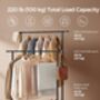 Clothes Rail Portable Double Clothes Rack Storage Shelf, thumbnail 4 of 12