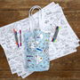World Map Tote Bag Kit + 10 Pens, Colour And Carry, thumbnail 3 of 6