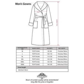 Men's Egyptian Cotton Dressing Gown Dundee, 6 of 8