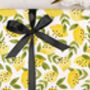 Three Sheets Of Botanical Lemons Wrapping Paper, thumbnail 1 of 2