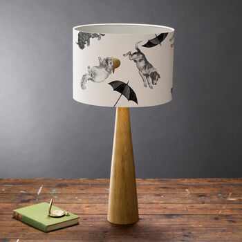 Raining Cats And Dogs Hand Gilded Lampshade, 2 of 6