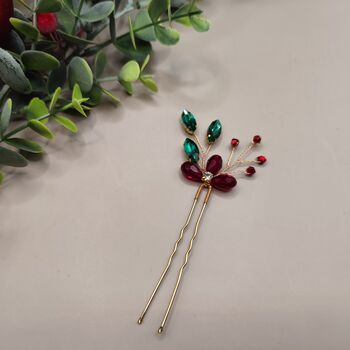 Christmas Hair Pin Set Of Two, 9 of 11