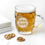 Personalised Statement Dimpled Beer Glass, thumbnail 4 of 6