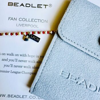 Liverpool Football Club Women Fan Bead Bracelet With Charms, 3 of 5