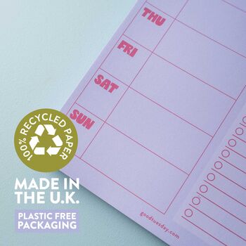 A5 Meal Planner And Shopping List | Lilac And Plum, 2 of 4