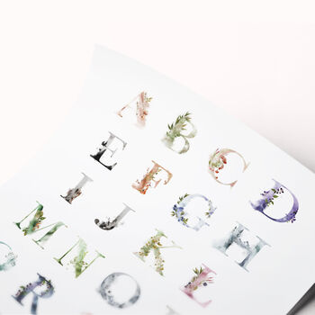 Ethereal Woodland Alphabet Nursery Print, 3 of 3