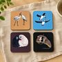Coasters Gift For Couples Featuring Monogamous Animals Who Mate For Life, thumbnail 4 of 12