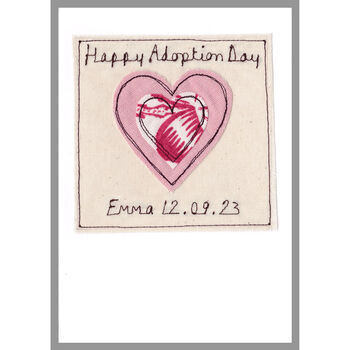 Personalised Heart New Baby Or Christening Card For Girl, 3 of 12