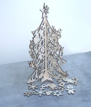 3D Personalised Christmas Tree Table Decoration Kit, 3 of 5