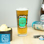 Personalised Blue Beer Can Printed Pint Glass, thumbnail 2 of 8