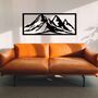 Mountain Range Wooden Art Landscape Wall Art Decor, thumbnail 4 of 9