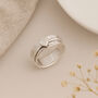 Personalised Sterling Silver Dainty Heart Spinner Ring – 8mm, thumbnail 3 of 8