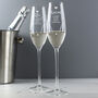 Personalised Celebration Swarovski Champagne Flutes, thumbnail 1 of 6