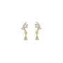 Bella Crystal Drop Stud Earrings, thumbnail 3 of 4