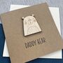 Wooden Daddy Bear Birthday Card, thumbnail 2 of 2