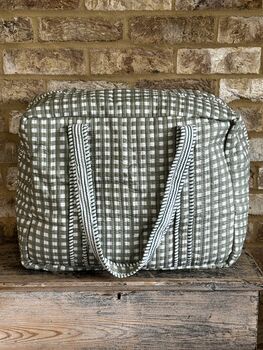 Hand Block Printed Extra Large Weekender Bag, 2 of 7