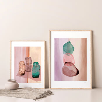 Watercolour Glass Vase Abstract Print, 2 of 8
