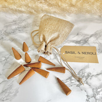 Basil And Neroli Scent Incense Cones, 3 of 5