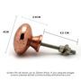 Copper And Silver Hammered Cupboard Door Knobs, thumbnail 8 of 9