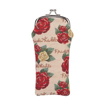 Frida Kahlo Rose Convertible Bag + Gift Glasses Pouch, 3 of 3