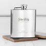 Best Man 'For Before The Speech' Hip Flask, thumbnail 1 of 7