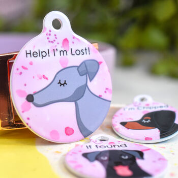 Cherry Blossom Dog Breed Tag, 11 of 12