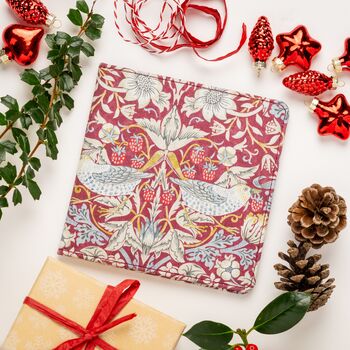 Permit Cover In William Morris Strawberry Thief Plum, 4 of 6