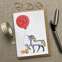 Personalised Sloth And Penguin Birthday Card, thumbnail 2 of 4