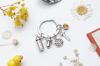 New Baby Keyring. Baby Shower Gift, 9 of 12