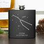 Personalised Star Sign Hip Flask, thumbnail 6 of 12