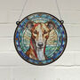 Greyhound Stained Glass Effect Suncatcher, thumbnail 1 of 6