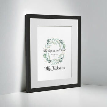 Personalised Anniversary “I Do” Keepsake Framed Print, 4 of 10