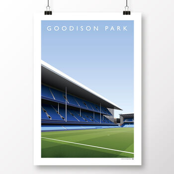 Everton Fc Goodison Park Main Stand Poster, 2 of 7