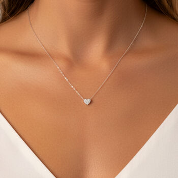 Gold Or Silver Women’s Dainty Heart Necklace, Love Jewellery Gift For Her, 6 of 6