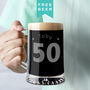 Personalised 50th Birthday Age And Name Beer Tankard, thumbnail 1 of 4