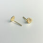 Gold Colour Sterling Silver Strawberry Stud Earrings, thumbnail 3 of 4