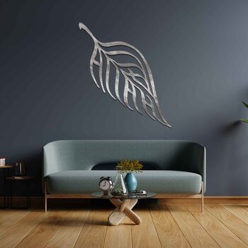 Tropical Leaf Wall Hanging Contemporary Metal Art, 7 of 12