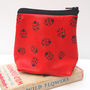 Ladybird Leather Pouch Purse, thumbnail 1 of 7