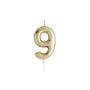 Gold Number Nine Birthday Candle, thumbnail 2 of 2