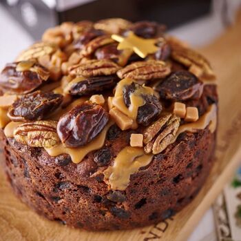 Spiced Rum, Date And Caramel Cake Round, 4 of 7