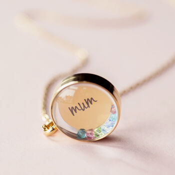 Create Your Own Personalised Family Birthstone Locket Necklace, 4 of 10