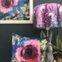 Pink Delphiniums Handmade Artist Lampshades, thumbnail 5 of 6