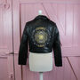 Cropped Cosmic Love Leather Jacket, thumbnail 1 of 10
