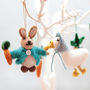 Personalised Rabbit In Blue Coat Decoration, thumbnail 2 of 5