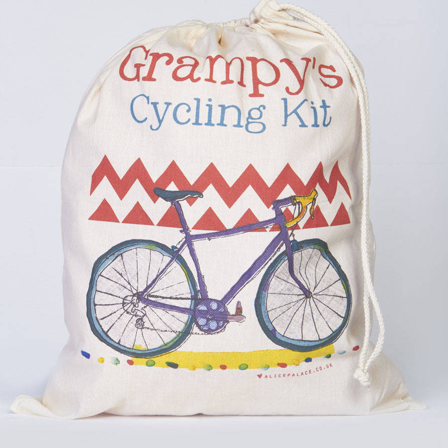 personalised cycling storage bag by alice palace