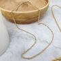 18ct Gold Plated Dainty Paperclip Chain Necklace, thumbnail 2 of 3