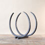 6th Anniversary Gift Iron Log Store 'Long Horn' Design, thumbnail 7 of 12