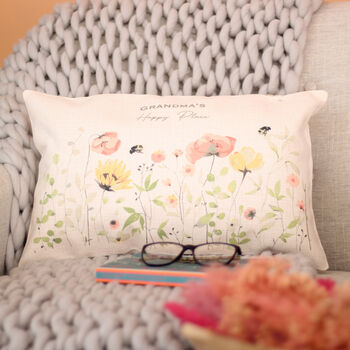Personalised Wildflower Cushion Gift For Her, 3 of 3